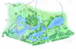 Rybníky ve Stromovce mapa