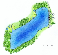 Milíčovský rybník mapa