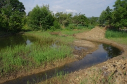Revitalizace Lipanského potoka II. etapa (2020) - před dokončením