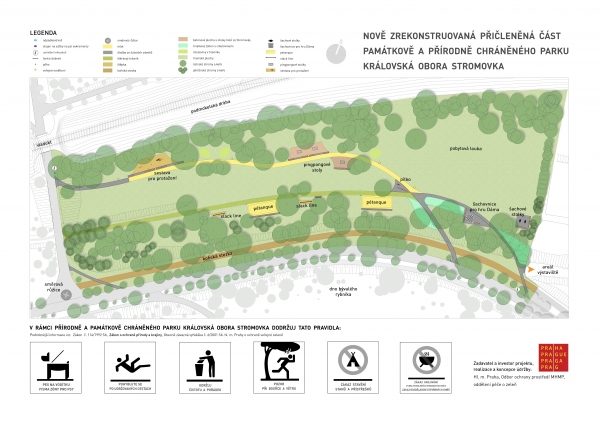 Realizace rekonstrukce přičleněné části Výstaviště k parku Královská obora Stromovka