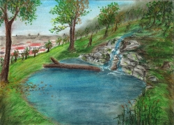 Vizualizace nového rybníku Pavlínka
